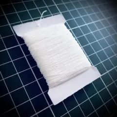 極細ゴム糸 オフ白 ゴムカタン 伸びる糸 シャーリング 伸縮糸 ストレッチヤーン