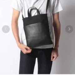 agnes b.アニエスベー人気AKiRAレザーショルダーバッグトート黒0272