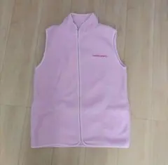 ピンク フリース ベスト ジッパー付き　パーソンズスポーツ