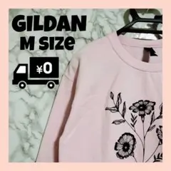 セール中 花柄プリント ピンク トレーナー M アメカジ USA 一点物 古着