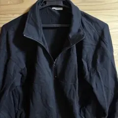 UNIQLO ハーフジップ スウェット ブラックのサムネイル