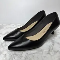 LE TALON ルタロン 黒パンプス 24.5㎝ 5㎝ヒール 通勤 フォーマル