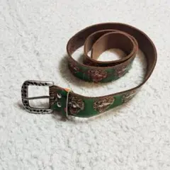 希少　Ed Hardy タイガー柄 ベルト グリーンのサムネイル