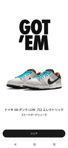 Nike SB Dunk Low Pro Electric Safari
