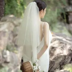 ウェディングベール+シアーグローブセット（ブライダル)