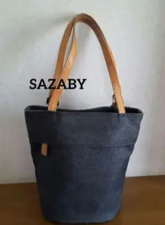 SAZABY 円筒形 トートバッグ
