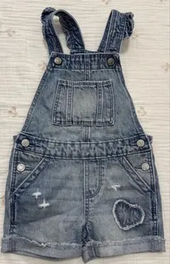 GAP デニム サロペット 90 ハート オールインワン 半ズボン