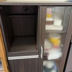 レンジ台 キッチン収納 ダークブラウン　ニトリ