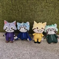あらいぐま カルカル団 マスコット 4種セット