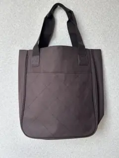 ブラウン キルティング トートバッグ