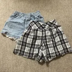ショートパンツ２枚セット　140