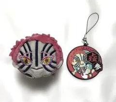 鬼滅の刃 もちころりん ぬいぐるみ 猗窩座　ラバーキーホルダー　ストラップ