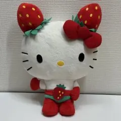サンリオ ハローキティ イチゴマン いちご耳ぬいぐるみ 2014年製 サンリオ ハローキティ イチゴマン いちご耳ぬいぐるみ 2014年製