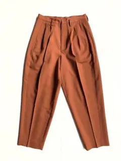 Dulcamara ドゥルカマラ　よそいきオーバータックパンツ　レッドブラウン