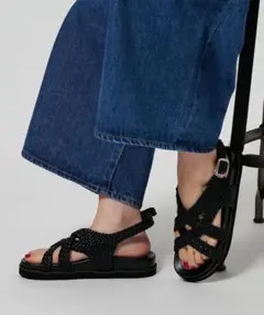 BEAUTY &YOUTH UNITED ARROWS レザーライクサンダル