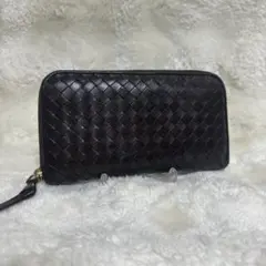 Bottega Veneta イントレチャート ラウンドファスナー 長財布のサムネイル