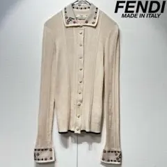 美品✨FENDI フェンディ✨ズッカ柄 カーディガン ボタン刻印 レディース4 2025年最新】Fendi レディース カーディガン・ボレロ・アンサンブルの