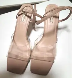 PRIMARK クリアストラップベージュサンダル40