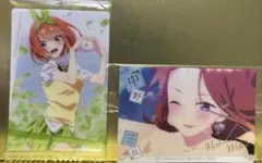 映画五等分の花嫁カード付きウエハース(四葉＆三玖セット)
