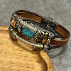 ブレスレッド　バングル　ターコイズ　ヴィンテージ　 夏　カジュアル　ユニセックス