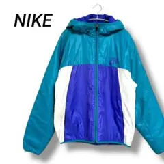 NIKE ナイロンジャケット マルチカラー XL 90s風カラー 平成レトロ
