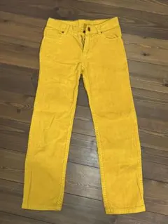 プチバトー　コーデュロイロングパンツ 8ans/126cm マスタード