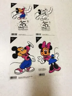 ディズニーストア クリアステッカー ミッキー ミニー