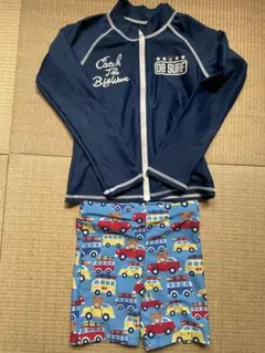 ミキハウス　水着　ラッシュガード120　海水パンツ110 ダブルビー　プッチー