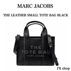 新品 MARC JACOBS レザー スモール トートバッグ ブラックのサムネイル