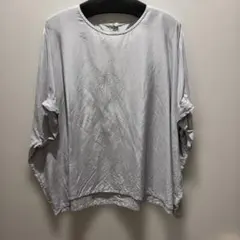 フレームワーク　ブルーグレー　ドルマンスリーブ ブラウス