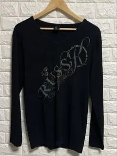RUSS-K ラスケー ビッグロゴ ロンT y2k ブラックサイズXLのサムネイル