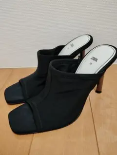 ZARA　ミュールサンダル　ヒール　35のサムネイル