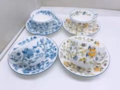 サ*る様 ミントン カップ&ソーサー 4客セット★ファインボーンチャイナ MIN