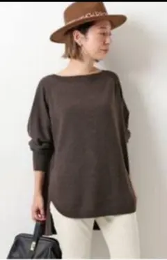 Spick & Span ウォッシャブルウールラウンドプルオーバー