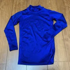 サッカー　アンダーシャツ　ハイネック　青　ブルー　150 ユニホーム
