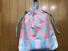 最終値下げ！体操服袋　キラキラ可愛いラメ入りコード使用　　　　　ハンドメイド