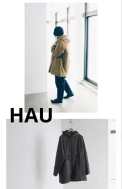 HAU クラスカ  CLASKA インナーコットン コート　グレー　38サイズ