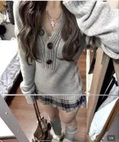 SHEIN セーター グレー