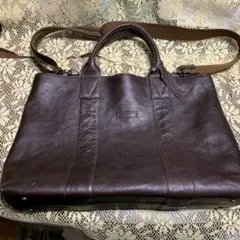 ポールスミス 2way レザー トートバッグ ショルダーバッグ ダーク 