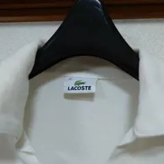 LACOSTE 長袖ポロシャツ 40 ホワイト
