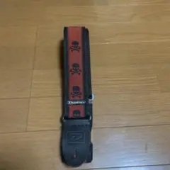 Dunlop ギターストラップ 赤 スカル LUCKY 13