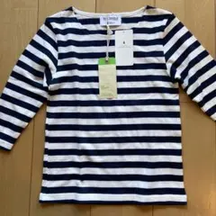 グリーンレーベルリラクシングStandard ネイビーとホワイトの長袖カットソー