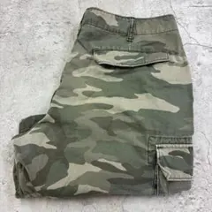 GAP　y2k　カーゴショーツ　36　迷彩　ブラウン　古着