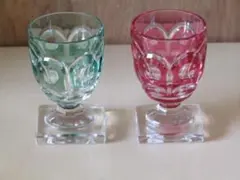 ベルギー最高峰　ヴァル・サンヴェール　クリスタル　ショットグラス　希少品