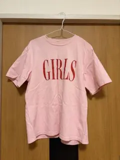 GIRLS ロゴプリント 半袖Tシャツ ピンクのサムネイル