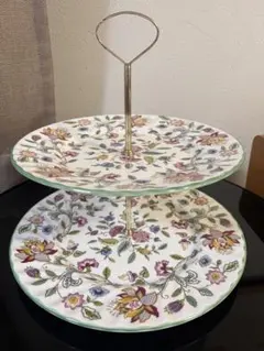 MINTON ハドンホール ケーキスタンド 花柄 プレートのサムネイル
