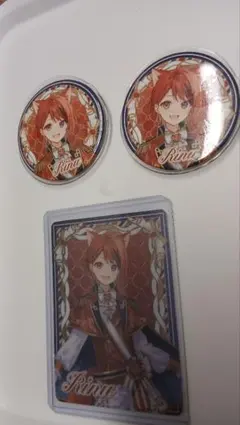 すとぷり　莉犬　すとめもFOREVER　缶バッジ　カード