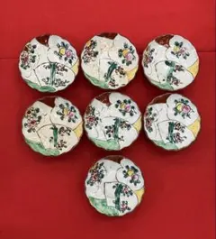 九谷 小皿 7枚セット 扇面花文様 豆皿 九谷 小皿 7枚セット 扇面花文様 豆皿 - メルカリ