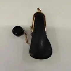 【新品未使用】がま口印鑑ケース　黒