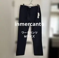 inmercanto ワークパンツ　ネイビー ストレート　カーゴパンツ